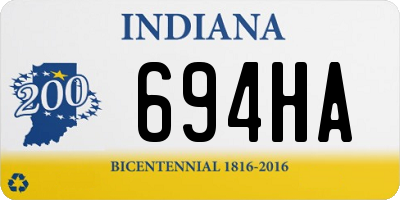 IN license plate 694HA