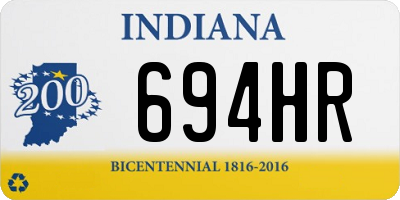IN license plate 694HR