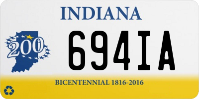 IN license plate 694IA