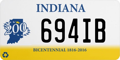 IN license plate 694IB