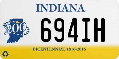 IN license plate 694IH