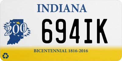 IN license plate 694IK