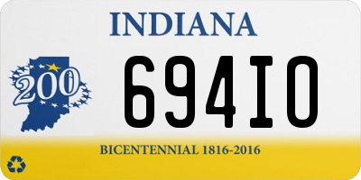 IN license plate 694IO