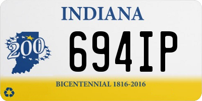 IN license plate 694IP