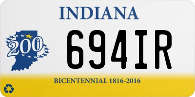 IN license plate 694IR