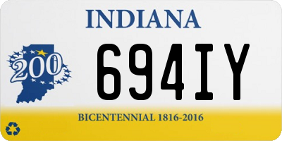 IN license plate 694IY