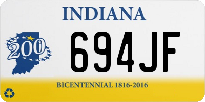 IN license plate 694JF