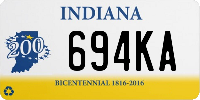 IN license plate 694KA
