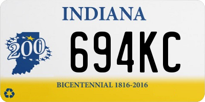 IN license plate 694KC