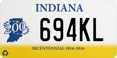 IN license plate 694KL