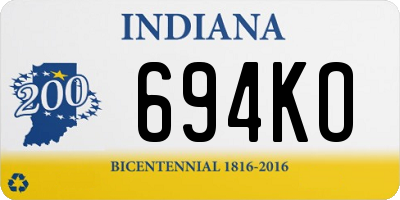 IN license plate 694KO