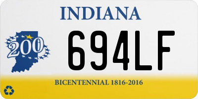 IN license plate 694LF