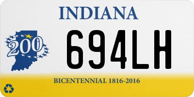 IN license plate 694LH