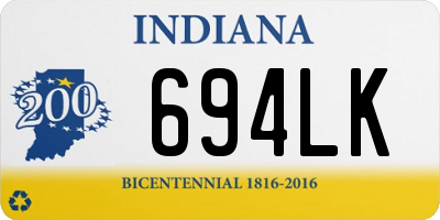 IN license plate 694LK