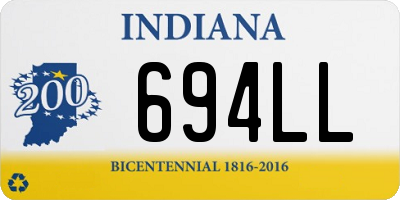 IN license plate 694LL