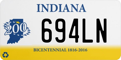 IN license plate 694LN