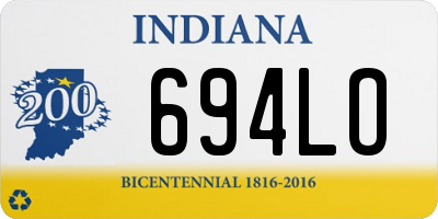 IN license plate 694LO