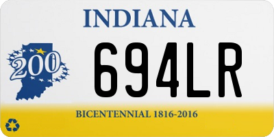 IN license plate 694LR