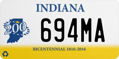 IN license plate 694MA