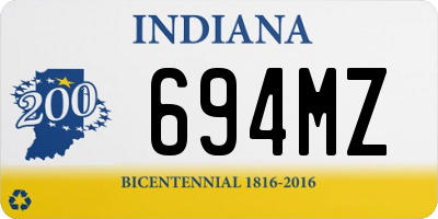 IN license plate 694MZ