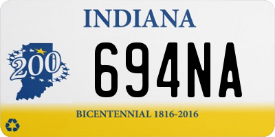 IN license plate 694NA
