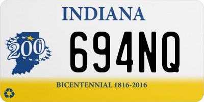 IN license plate 694NQ