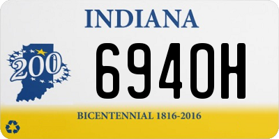 IN license plate 694OH