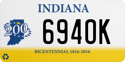 IN license plate 694OK