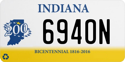 IN license plate 694ON