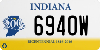 IN license plate 694OW