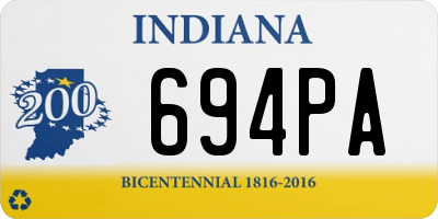 IN license plate 694PA