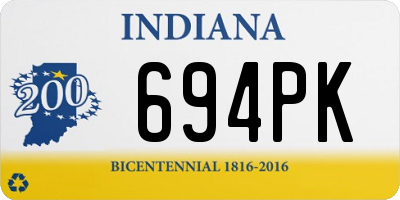 IN license plate 694PK