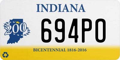 IN license plate 694PO