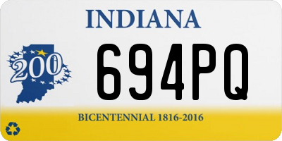 IN license plate 694PQ