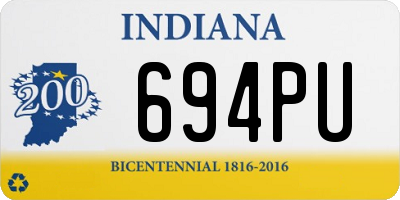 IN license plate 694PU