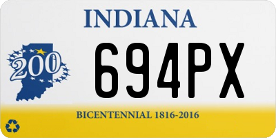 IN license plate 694PX