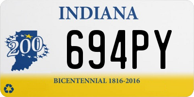 IN license plate 694PY