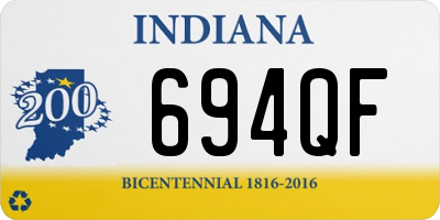 IN license plate 694QF