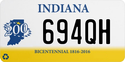 IN license plate 694QH