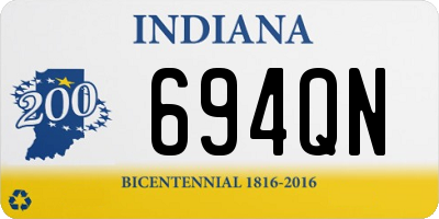 IN license plate 694QN