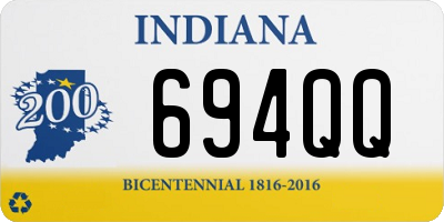 IN license plate 694QQ