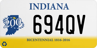 IN license plate 694QV