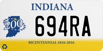 IN license plate 694RA