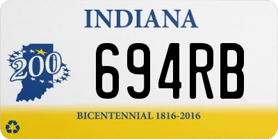 IN license plate 694RB