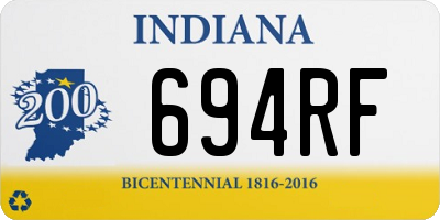 IN license plate 694RF