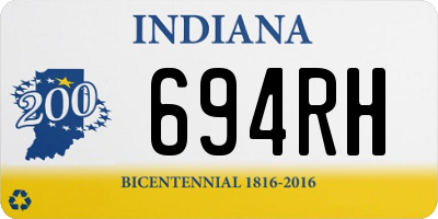 IN license plate 694RH