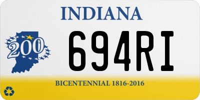 IN license plate 694RI