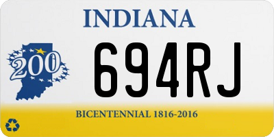 IN license plate 694RJ