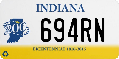 IN license plate 694RN