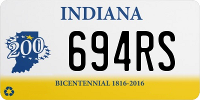 IN license plate 694RS